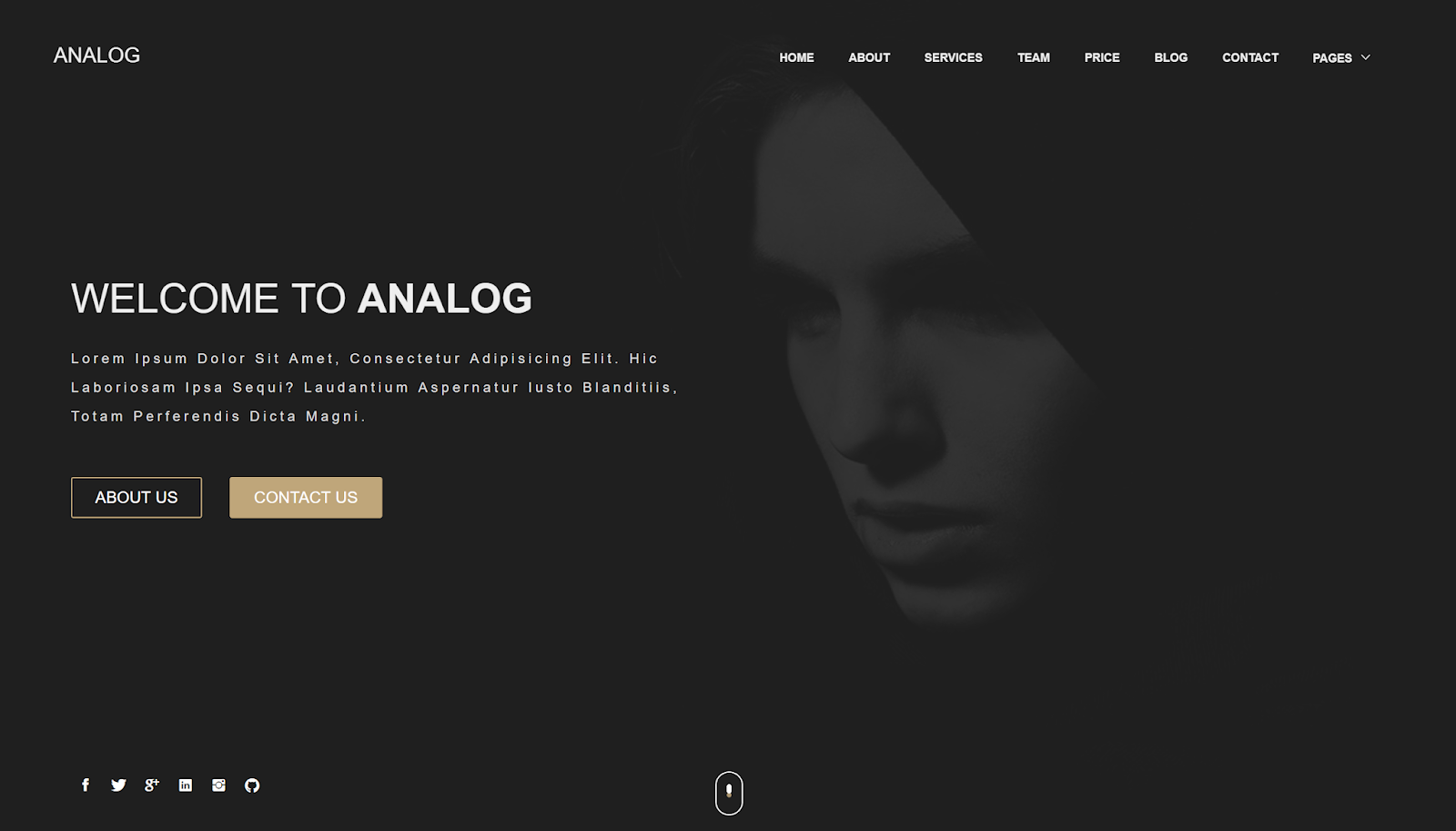 Analog Blogger Template